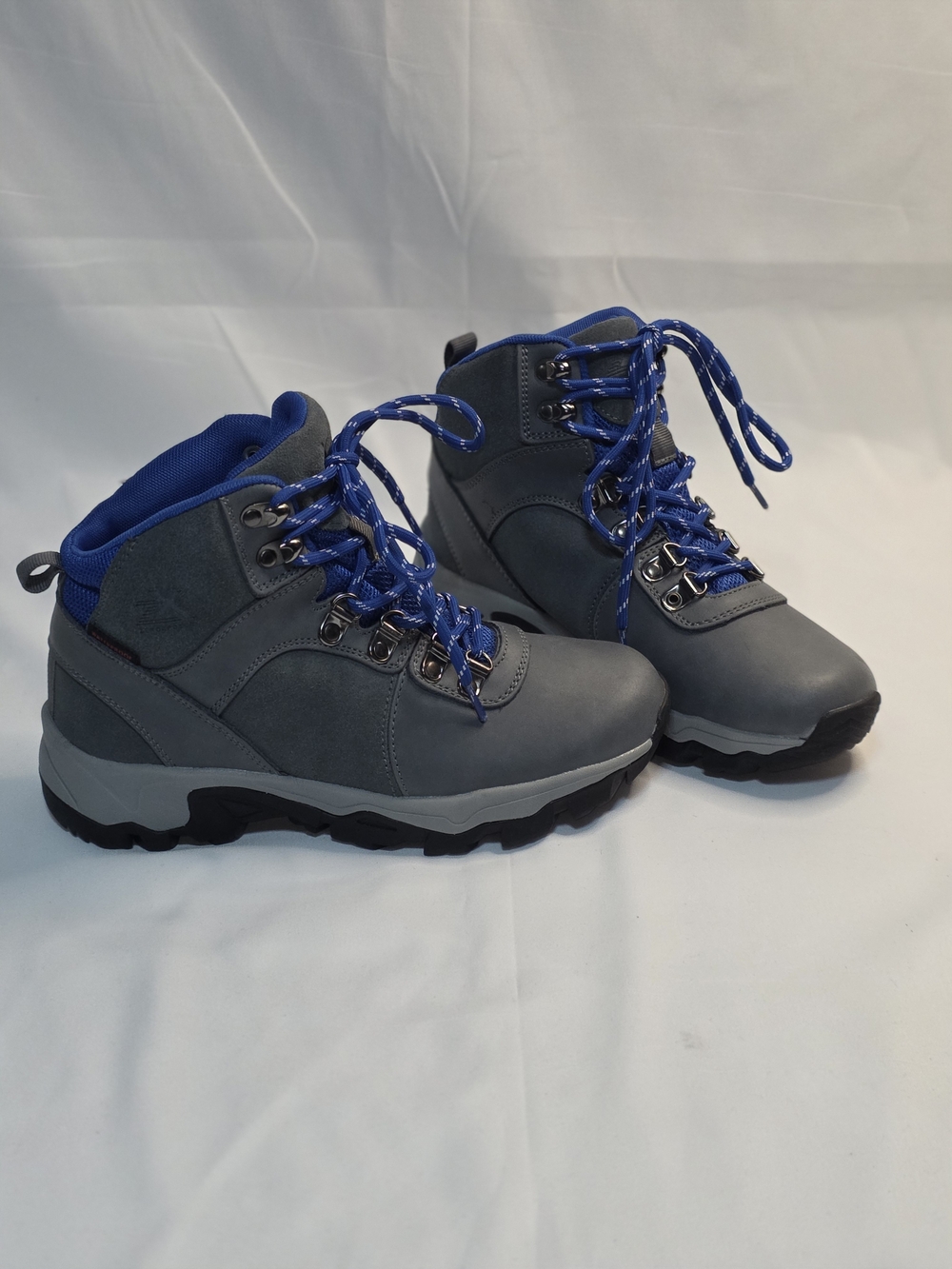 Columbia Women's Gray and Blue Waterproof Hiking Boots
